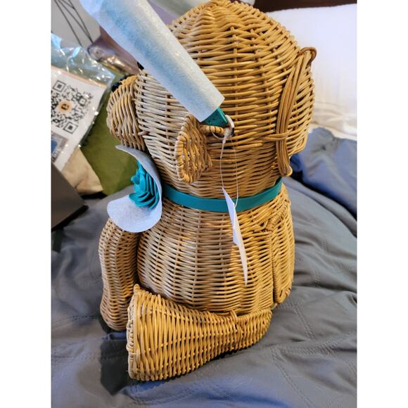 KATE SPADE Limited Edition “Georgia” Wicker Monkey Bag - Picture 5 of 16